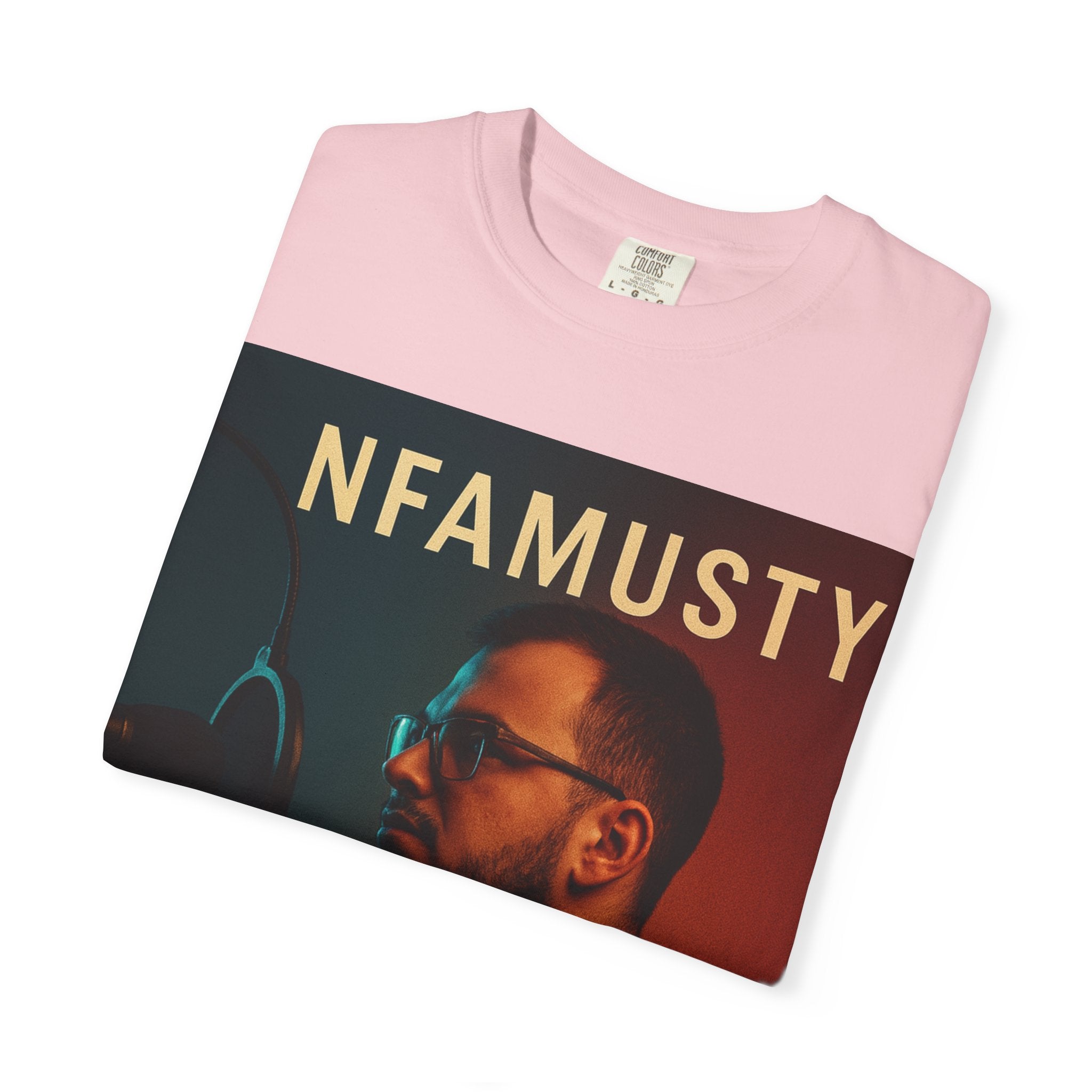 NFAMUSTY Music Artist T-Shirt — Portrait & Crown Graphic Tee