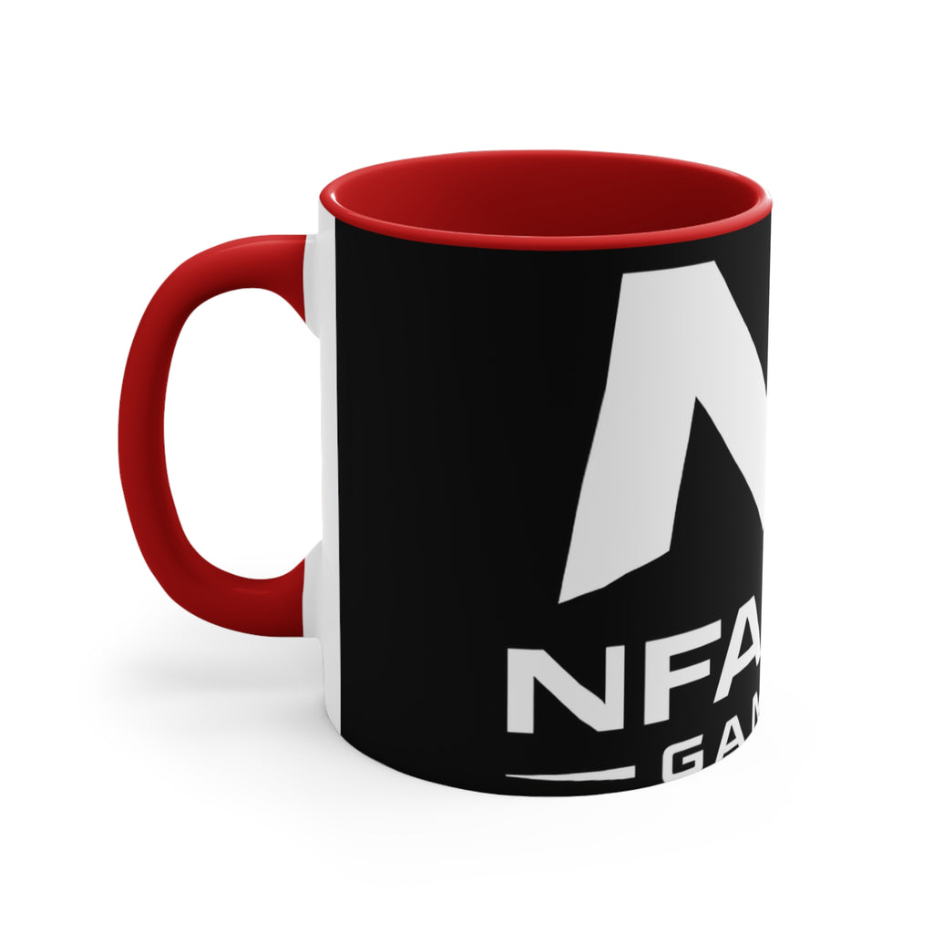 Accent Mug — NFAmusiC Gaming Logo Pink Interior & Handle