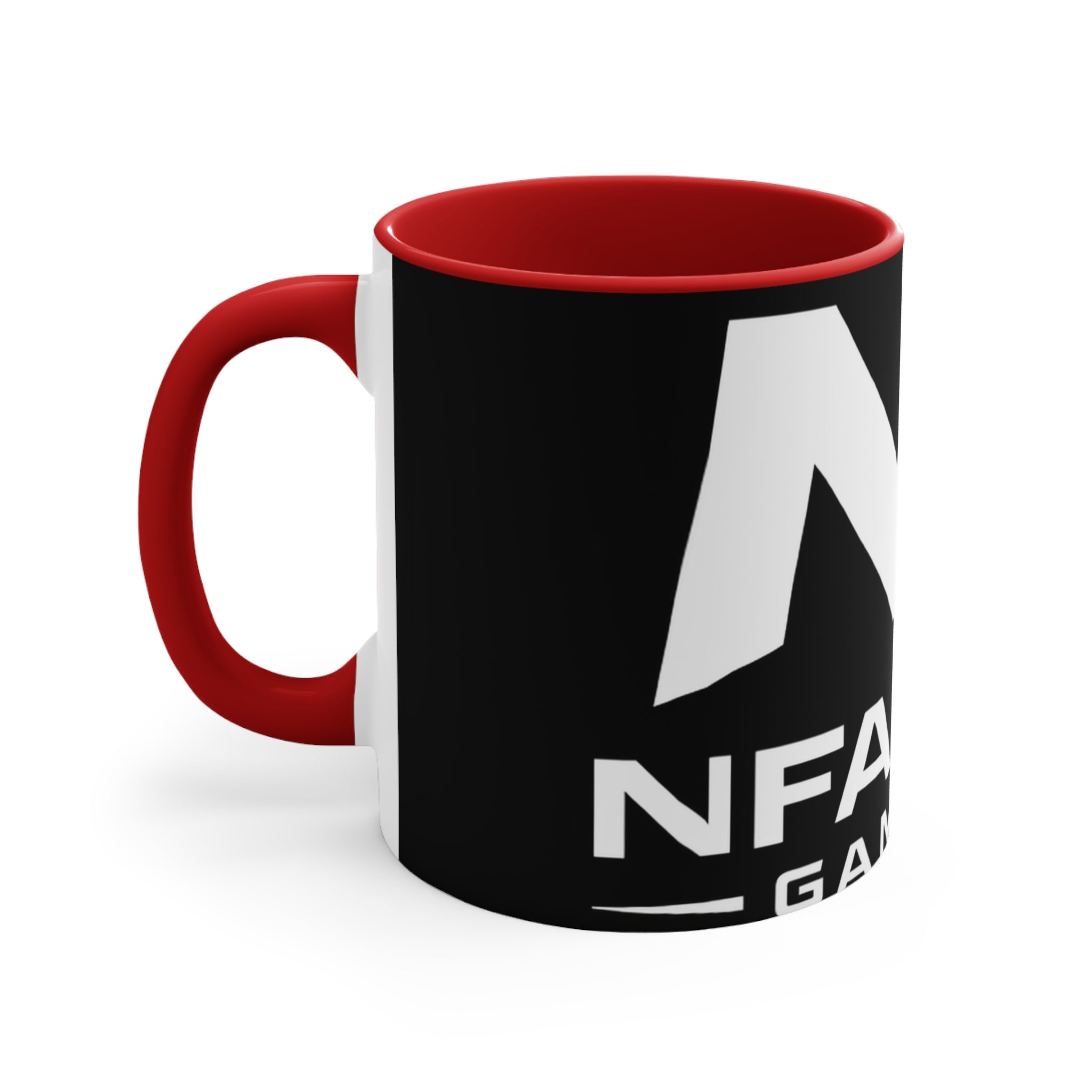 Accent Mug — NFAmusiC Gaming Logo Pink Interior & Handle